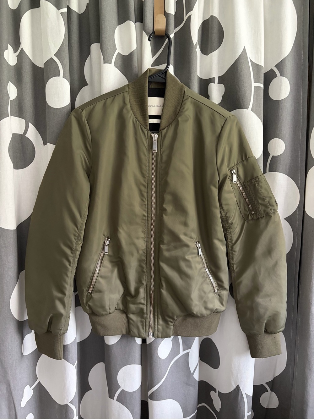 Aritzia Olive Bomber Jacket